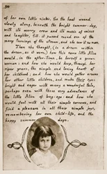 Alice Liddell en la última página de 